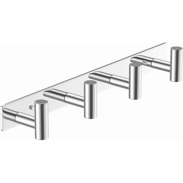 Coat Rack Wall Mount with L Shaped Coat Hooks Wall Hooks Heavy Duty Stainless Steel Towel Hooks Wall Coat Hanger Robe Hooks for Bathroom Kitchen Entryway ( Hooks PC)
