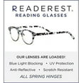 thumbnail image 4 of Readerest Round Blue Light Blocking Reading Glasses Clearblack 350, 4 of 6