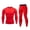 Red, variant on Men's Compression Workout Set, Tight Fit Running Tights & Top, Performance Moisture Wicking Sportswear, Gym Fitness Training Outfit, Speed Dry Exercise Gear, Enhanced Workout