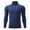 Navy, variant on KyCheLot Men's Athletic Shirts Pullover Wicking 1/4 Zip Solid Color Plus Size Long Sleeve Sports Sweatshirt