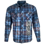Xtreme Couture by Affliction Mens Button Down Shirt Stone Eagle