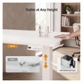 Standing Desk, 35x20 Inch Compact White Height Adjustable Computer Desk ...