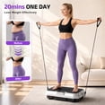 thumbnail image 2 of Evitormill Vibration Plate Exercise Machine Whole Body Workout Vibration Fitness Platform with LCD Display, White, 2 of 10