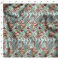 thumbnail image 4 of Soimoi Green Poly Georgette Fabric Leaves & Grandiflora Roses Floral Printed Craft Fabric by the Yard 42 Inch Wide, 4 of 5