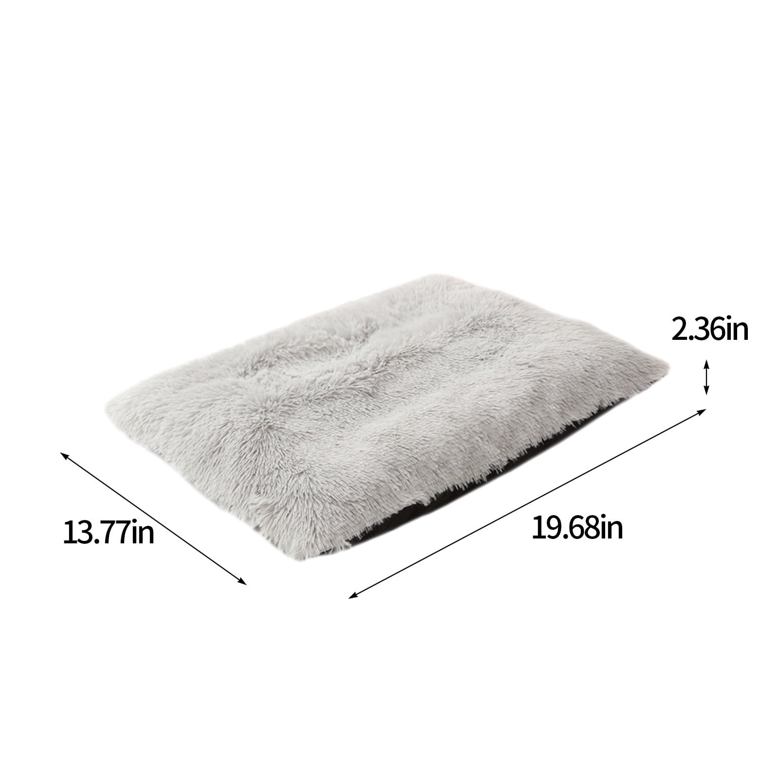 Kiplyki Dog Crate Pad Plush Dog Bed For Dogs Calming AntiAnxiety Dog Bed For Crate Washable Soft Warm Dog Crate Mat With Non-Slip Bottom