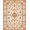 Orange Green, Pattern 14, variant on ODIKA 8'x10' Washable Area Rug Vintage Floral Medallion With Distressed Scrolling Vine Border for Dining Room, Large Office, Lounge, Non-Slip Chair-Friendly Mat