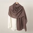 thumbnail image 2 of Comdrip Lightweight Elegant Open Front Poncho Sweater Wrap Topper Knitted Women Elegant Shawls Poncho Cape Fall Winter Brown, 2 of 2