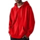 thumbnail image 3 of MHFRRA Sudadera con Capucha para Hombre, de Manga Larga, Informal, con Cordón y Bolsillo Rojo, 3 of 3