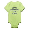 thumbnail image 1 of CafePress - I Get My Awesomeness From My Aunt Body Suit - Baby Light Bodysuit, 1 of 1