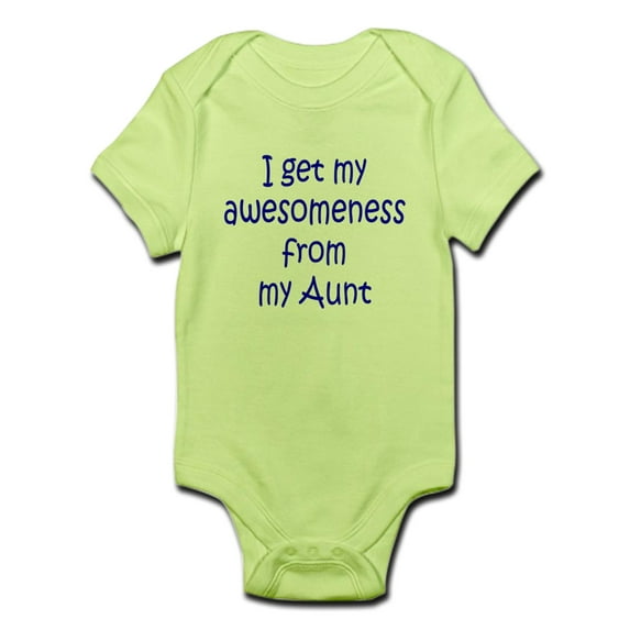 CafePress - I Get My Awesomeness From My Aunt Body Suit - Baby Light Bodysuit