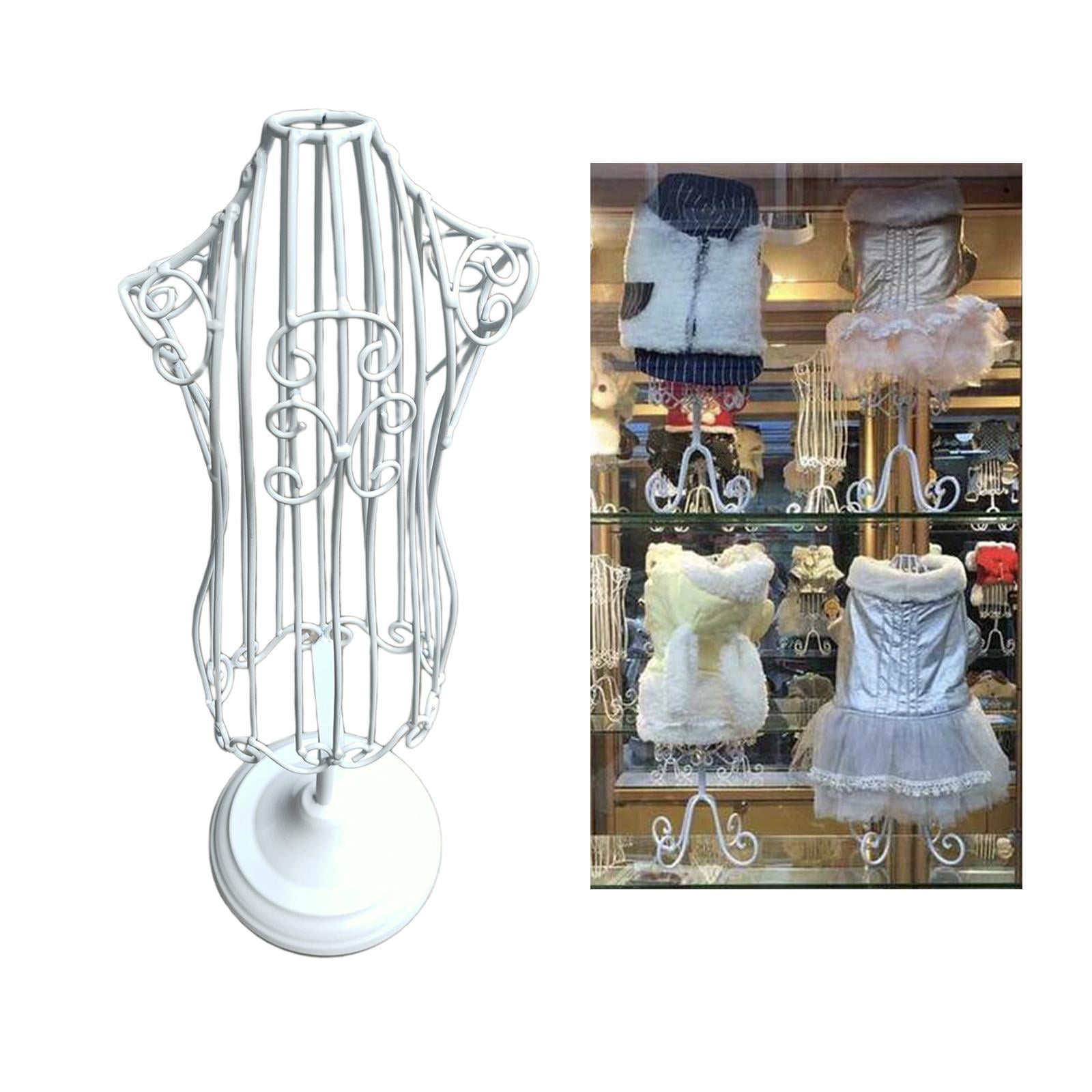 Metal Dog Clothes Display Stand Mannequins Pet Display Model Hangers Small