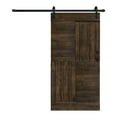 thumbnail image 2 of S Series 42in. X 84in. Kona Coffee Finished DIY Solid Wood  Sliding Barn Door With Hardware Kit - Assembly Required, 2 of 6
