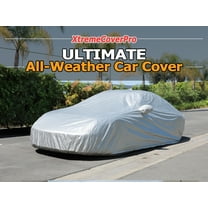 All Weather Car Cover Fits 2016 2017 2018 2019 2020 Kia Optima , waterproof, uv-proof, easy access zipper, wind-proof, detachable straps Silver