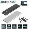 thumbnail image 2 of Aluminum Alloy NGFF To USB3.1 Type-C M.2 SSD Hard Disk Case Adapter External Enclosure Box Transfer Rate 6Gb/S, 2 of 9