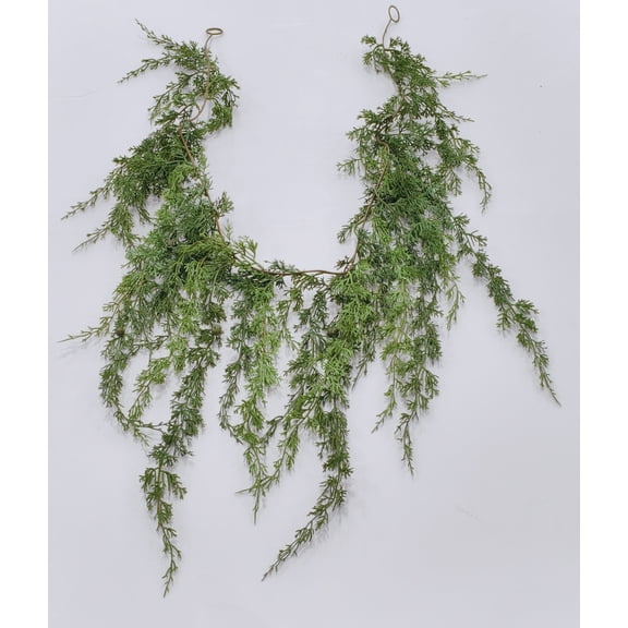 Holiday Time Green Artificial Christmas Greenery Garland for Mantels and Staircases, 5-Foot