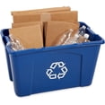 thumbnail image 3 of Recycling Bin for Paper and Packaging, Stackable 18 GAL Blue  Grade, 3 of 3