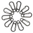 thumbnail image 1 of 2x 10 Piezas Aleación Llave Hebilla Broche Clip Mosquetón Llavero Llavero para Mochilero, Camping, Senderismo, , Pesca, Kayak shamjiam Llavero Mosquetón Clip, 1 of 9