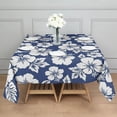 thumbnail image 3 of Pioneer Flower Floral Print Pattern Square Tablecloth,Waterproof Square Table Cover,Wipeable Spillproof Washable Table Cover for Home Kitchen Party Decor 42"X42"(107x107cm), 3 of 6