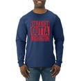 thumbnail image 1 of Straight Outta Washington WSH Fan | Fantasy Baseball Fans | Mens Sports Long Sleeve T-Shirt, Navy, 2XL, 1 of 4