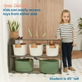 thumbnail image 4 of ECR4Kids Streamline 2-Shelf Double-Sided Storage Cabinet, 24in, Classroom Furniture, Grey Wash, 4 of 9