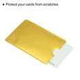 thumbnail image 3 of Funda protectora Uxcell NFC Fundas para tarjetas de crédito con bloqueo RFID Amarillo dorado 15Pack, 3 of 5
