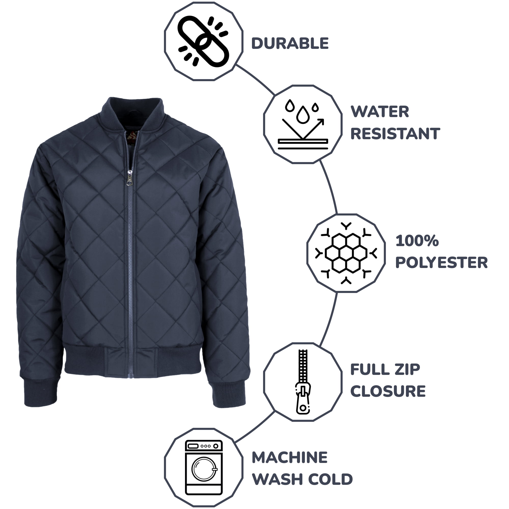 ジャケット・アウター Stone  Military Bomber Jacket XL B72437s.jpg