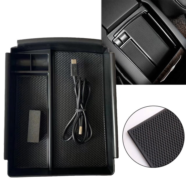 Boîte de Rangement pour Accoudoir de Console Chargeur Sans Fil pour Tesla pour Modèle X 2016-2020
