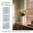 thumbnail image 2 of Unique Bargains Acrylic Cylinder Tall Vase Bud Vase White 2.8"L x 2.8"W x 7.9"H, 2 of 6
