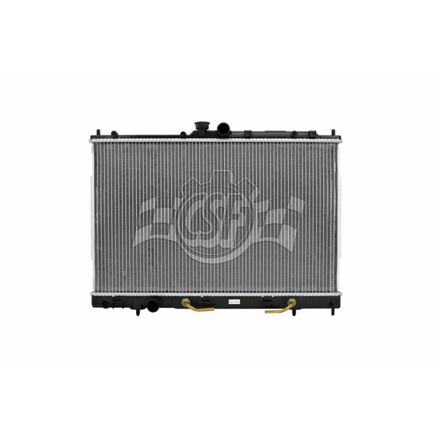 CSF Radiator 3130 One Row; Downflow; Aluminum Core With Plastic Tanks; With Transmission Cooler; With Engine Oil Cooler