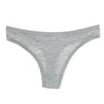thumbnail image 2 of Blmnix 2024 Panties for Women Thong Gray No Show Nylon Seamless Underwear for Madam 1PC, XL-XXXL, 2 of 3