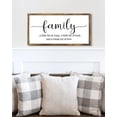 thumbnail image 3 of MODE HOME 24x12 Inch Wooden Family Sign,Large Rustic Home Wall Decor for Living Room Art, 3 of 7
