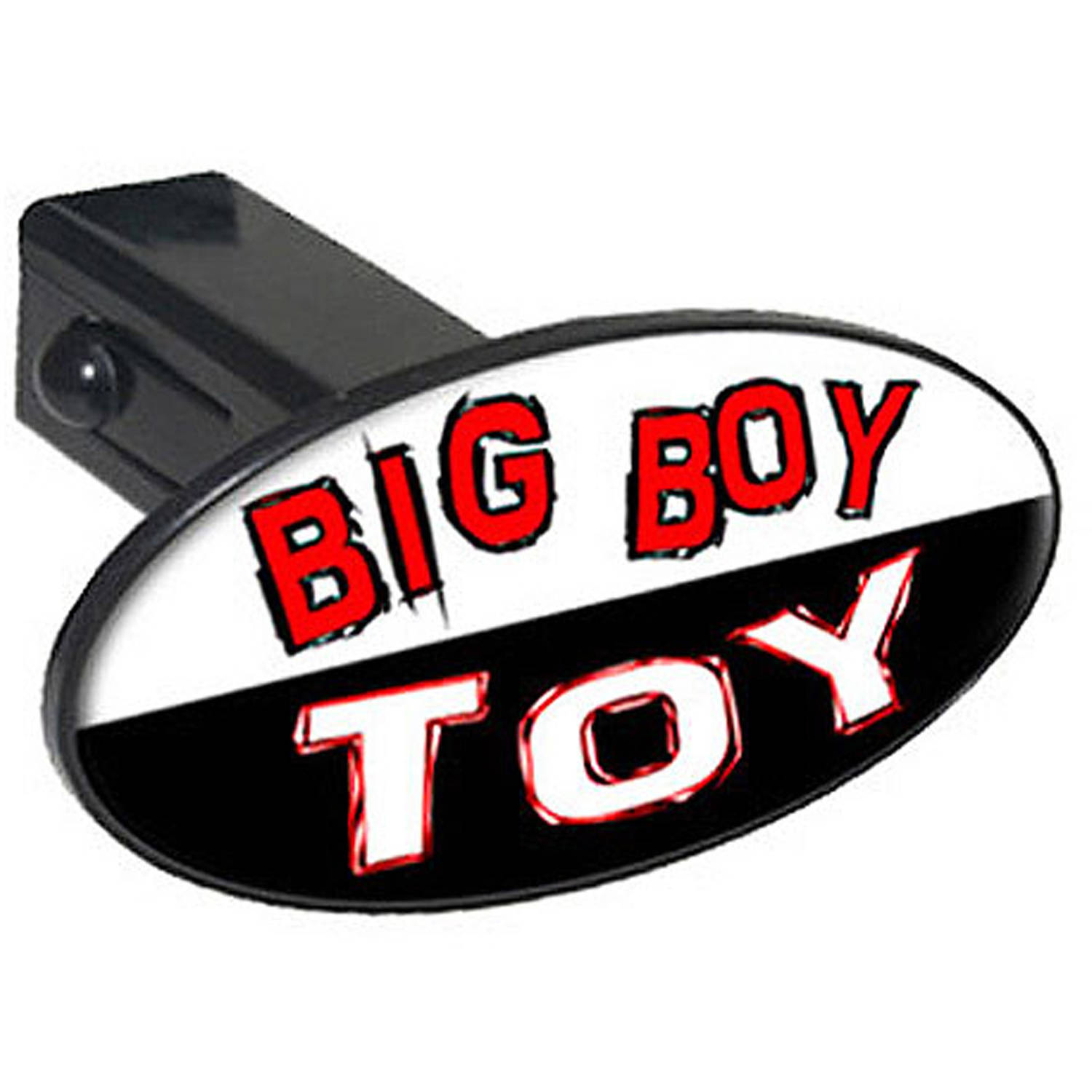 Big Boy Toy, Funny 1.25" Oval Tow Trailer Hitch Cover Plug Insert
