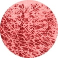 thumbnail image 1 of Ahgly Company Indoor Round Abstract Red Modern Area Rugs, 6' Round, 1 of 4