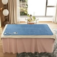 thumbnail image 2 of Costway 71 x 30 Inch Twin Size Heating Massage Table Warmer with 5 Heating Levels 8H Timer Blue, 2 of 9