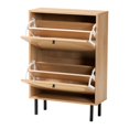thumbnail image 4 of Baxton Studio Remus Classic Shoe Cabinet, 12-Pair, Light Oak, 4 of 11