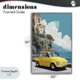 thumbnail image 4 of Stupell Industries Contemporary Yellow Car on Coast Gray Framed Giclee Art, 20 x 30, by Petals Prints Design, 4 of 8