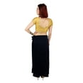 thumbnail image 4 of Sari Petticoat Stitched Indian Saree Petticoat Adjustable Waist Sari Skirt (Navy), 4 of 7