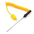 thumbnail image 2 of 190x3mm K-Type Thermocouple Stainless Steel Probe Temperature Controller Wire Sensors (3x190mm), 2 of 5