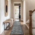 thumbnail image 6 of World Rug Gallery Modern Arch Pattern Stripe Area Rug - BLACK 2'x7', 6 of 8
