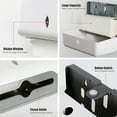 thumbnail image 3 of Paper Towel Dispenser Wall Mounted Paper Towel Holder Box Dispenser Bathroom Toilet Tissue Dispenser Kitchen, 3 of 8