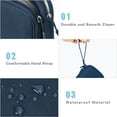 thumbnail image 7 of Toplive Cable Organizer Pouch, Electronic Organizer Travel Case Portable Waterproof Double Layers All-in-One Storage Bag for Cord, Charger, Phone, Earphone-Navy Blue, 7 of 7
