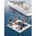 thumbnail image 3 of 10FT Inflatable Floating Dock with Mesh Pool, Non-Slip PVC Water Platform, 1600LBS Capacity, 3 of 6