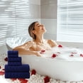 thumbnail image 3 of Xuniizn Bath Towel and Wash Cloths Set: Six-Piece Set (2 Square Towels +2 Hand Towels +2 Bath Towels), cotton, Highly Absorbent & Fade Resistant, 3 of 6