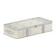 thumbnail image 2 of Bolsa de almacenamiento bajo cama de PVC | Organizador de ropa y edredones grande y totalmente transparente | Almacenamiento plano plegable a prueba de polvo con asas | Cierre con cremallera | Uso, 2 of 9