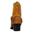 thumbnail image 2 of OSSTONE Dress Boots Chelsea Designer Boots for Men Zipper-up Leather Casual Heel Shoes JY002-Yellow-Belt-13 Belt Suede Yellow, 2 of 5