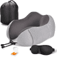 thumbnail image 1 of Almohada de viaje portatil Belug espuma Viscoelástica cuello gris, 1 of 5