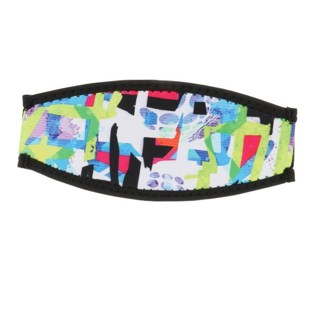 Correa de máscara de buceo de neopreno cómoda para adultos con banda acolchada para cabello largo Pintada