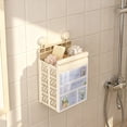 thumbnail image 4 of Huanglei Strong Suction Wall Mounted Shower Caddy Rustproof Bathroom Storage Organizer With Hook (7 Styles), 4 of 4