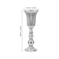 thumbnail image 2 of WHAMVOX  Iron Art Flower Pot Metal Vase Vases Tall Centerpiece Office Silver, 2 of 8