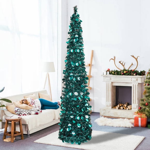 Oropel desplegable WOKEISE para árbol de Navidad 150 cm plegable